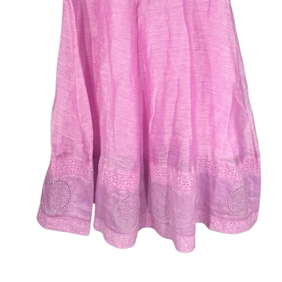 Joslin Harlee Midi Skirt Silk Linen Organza NWT Bubblegum Pink Size XS - Picture 9 of 13